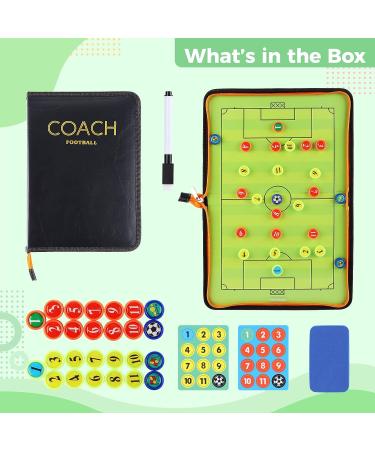 Yeesport Soccer Coach Magnetic Tactic Clipboard Kit | Strategy Board with Magnets & Marker Pen - Buy Online on GoSupps.com