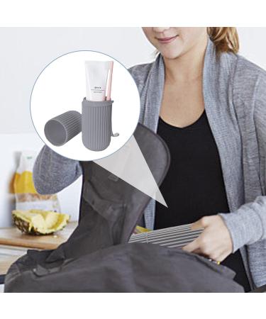 Anulely Travel Toothbrush Case | Dustproof Toothbrush Holder for Travel Camping & School - Gray - Buy Online on GoSupps.com