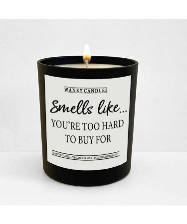 Funny Candle for Friends Candle for Best Friend Women Men Christmas Candle for Friends Funny Birthday Candle for Friend Friendship Candle for Women Candle Gift (Too Hard to Buy for)