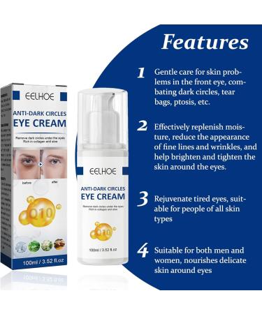 MHDUYEG Eye Contour Cream Eye Contour Repairing Eye Cream For Anti-Puffiness To Reduce Dark Circles Anti Wrinkle Eye Cream Eye Care Eye Cream 100ml - Buy Online on GoSupps.com