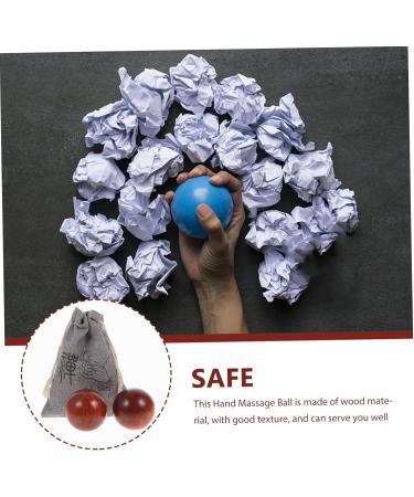 Handmade Wooden Handball Massage Balls - Relaxation & Hand Training Sports Equipment - Buy Online on GoSupps.com