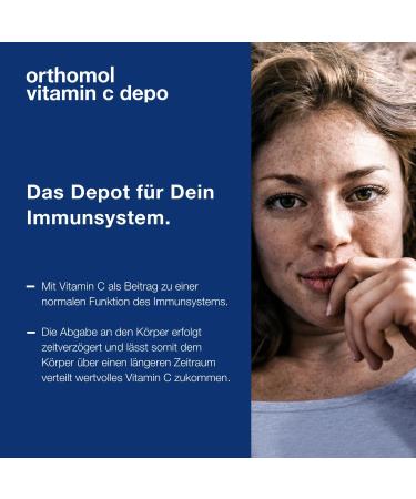 Orthomol Vitamin C Depo - Immune Support Dietary Supplements | 100 Tablets for Daily Health - Buy Online on GoSupps.com