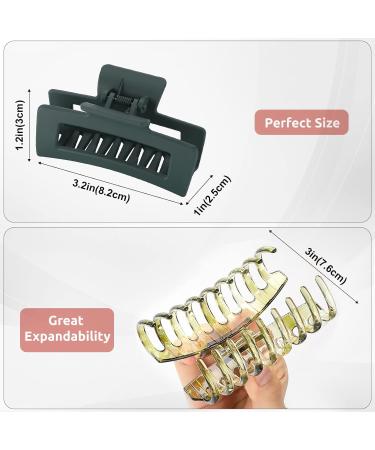 LOLALet 8-Piece Large Hair Clips for Thick Hair - Slip-Resistant Hair Jaw Clips | Hair Styling Accessories for Women & Girls - Buy Online on GoSupps.com