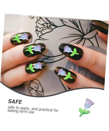 MERRYHAPY Femdophilous flowers luminous manicure Accessories the flowers Bralletesfor Women 0.5x1x0.3cm As Shown - Buy Online on GoSupps.com