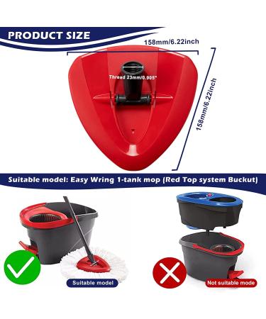 Ocedar Spin Mop Replacement Base - Rotating Triangle Head Cover for 1 Tank Spinning Mop System - Buy Online on GoSupps.com