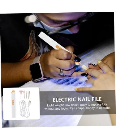 POPETPOP 2pcs nail polisher diamond grinding head nail art drill kit electric nail filer Portable File Machine nail art grinding head electric grinding machine abs pedicure Hand drill white 15.2X2X2CMx2pcs Whitex2pcs - Buy Online on GoSupps.com