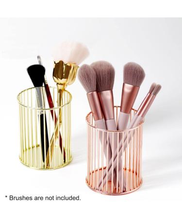 ZIEM Metal Nail Pen Holder Makeup Brushes Stand Eyebrow Pen Lipsticks Lip Gloss Holder Nail Art Painting Pen Rack Organizer Nail Tool Gold - Buy Online on GoSupps.com