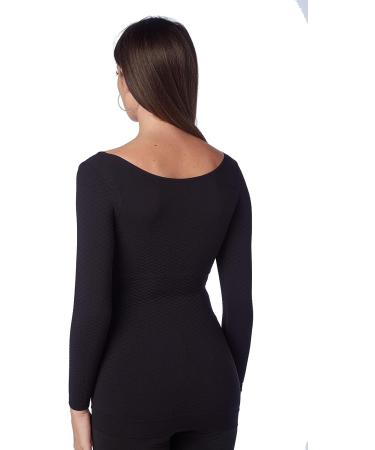 CzSalus Flat Knit K1 Long-Sleeved Women Compression Vest - Alleviate Lipoedema & Lymphoedema - Black X-Large - Buy Online on GoSupps.com