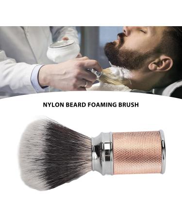 Men's Shaving Brushes - Nylon Hair Salon Brush Aluminum Alloy Handle Synthetic Foam Tool - Perfect Father's Day & Gift for Friends - Rose Gold - Buy Online on GoSupps.com
