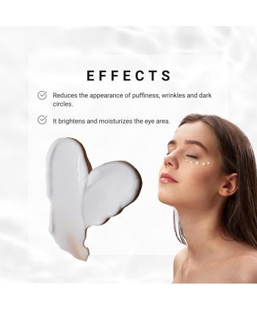 Eye Contour Cream & Serum with Hyaluronic Acid | Eliminate Dark Circles Bags & Wrinkles - Shiny Skin Face Roller - Buy Online on GoSupps.com