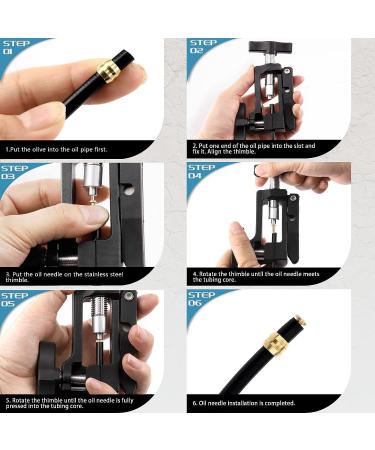 Cimeton 25Pcs Bicycle Hydraulic Hose Fitting Tool Kit - Includes Needle Driver, Hose Cutter, Compression Nuts, and Brake Lever Covers for BH59 System - Buy Online on GoSupps.com