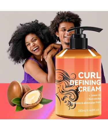  YNPQTDS Curl Cream | 280ml Hair Cream for Waves - Hair Care Lotion Non Sticky Women Girls Routine Morning and Evening - Buy Online on GoSupps.com