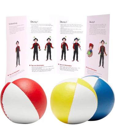 Professional Juggling Balls 3 Set | Beginner-Friendly with Instructions | Millet-Filled for Comfort - Buy Online on GoSupps.com