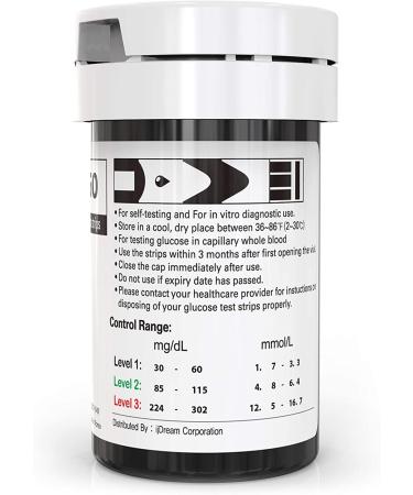 OhCare Lite Blood Glucose Test Strips (50pcs) for OhCare Lite Monitor - Affordable Diabetic Supplies - Buy Online on GoSupps.com
