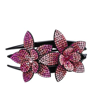 DOITOOL Grip Back Hair Barrette Hair Clips for Women Hair Accessories Back Hair Clip Alligator Hair Pin Women Clip Korean Hair Clips Hair Cutting Clip Aldult Miss South Korea Rhinestones
