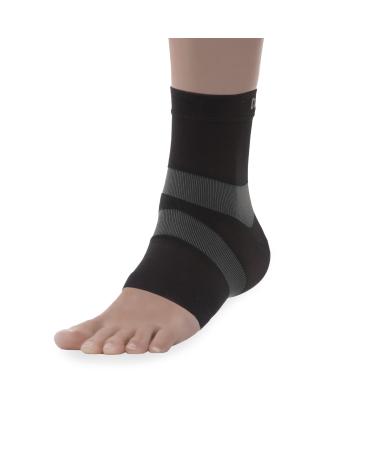 Copper Fit Pro Series Unisex Ankle Compression Sleeve Large Black with Copper Trim - Buy Online on GoSupps.com