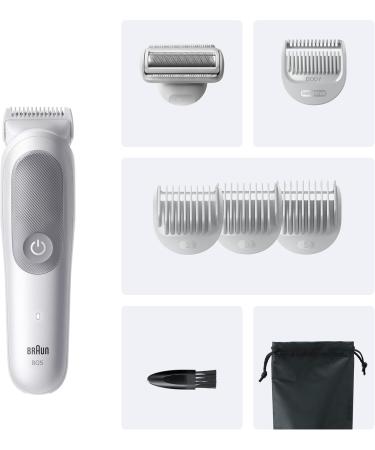 Braun Tondeuse Electrique Pour Le Corps Pour Hommes Series 5 BG5555 Gris etanche Coffret Avec +7 Outils De Rasage Lame SkinGuard Douce Pour Zones Sensibles Kit De 4 Sabots Brosse De Nettoyage Tondeuse Pour Le Corps 5 BG5555 - Buy Online on GoSupps.com