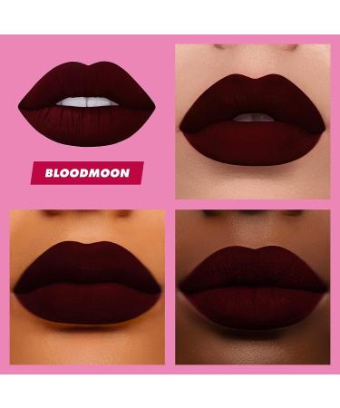 Lime Crime Velvetines Liquid Matte Lipstick in Bloodmoon - Bold & Long-Lasting Deepest Blood Red Shade for All-Day Wear - Buy Online on GoSupps.com