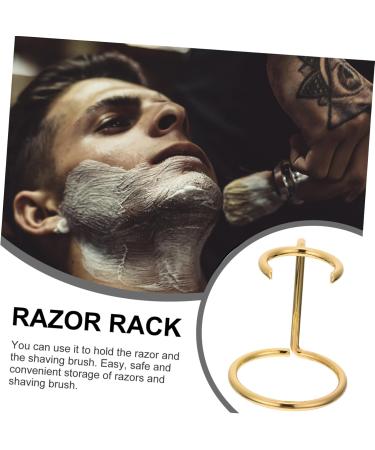 Frcolor Razor Brushes Keeper Suit - Men's Electric Shaver Brush Holder & Beard Stand - Pink & Metal Frame - Buy Online on GoSupps.com