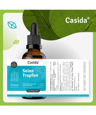  Casida Casida High-Dose Selenium Drops Sodium Selenite Vegan & Free from Undesirable Additives 50 ml - Buy Online on GoSupps.com