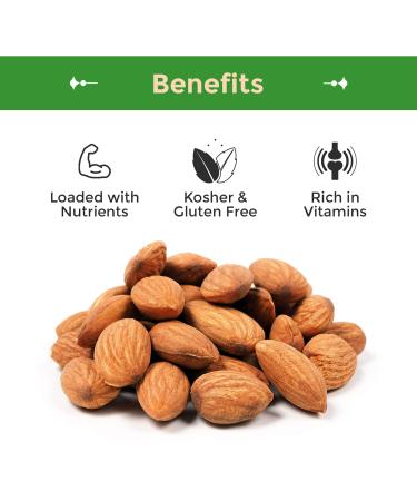 Sincerely Nuts Roasted Unsalted Almonds | Healthy Keto-Friendly Vegan Snack | Bulk 3LB Bag - Buy Online on GoSupps.com