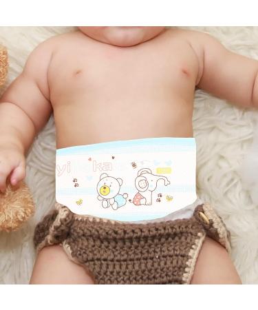 HEALLILY Baby Belly Button Band 4pcs - Cotton Umbilical Cord Infant Belly Band for Newborns | Cartoon Soft Navel Binder for Babies - Buy Online on GoSupps.com