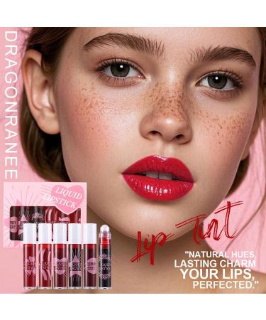 6 piece lip gloss set Roll on Lip Glow Oil highshine filling lip gloss set lip gloss for longlasting glossy caring lips glossy lip oil kit cream 22 - Buy Online on GoSupps.com