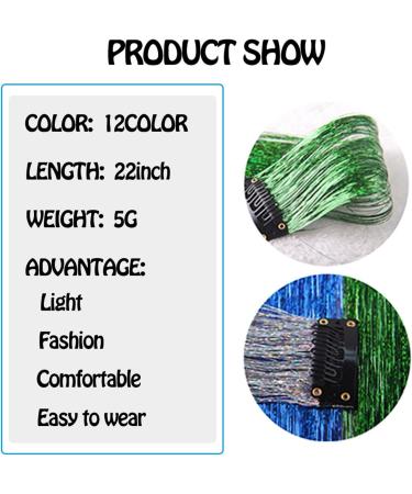 Hair Extensions Clip In Hair Extensions Colored Hair Extensions 22Inch Straight Color Clip in on Hair Extension Rainbow Party Highlights Synthetic Hairpiece for Girls Hair Pieces(5-sancai) 22inches 5-sancai - Buy Online on GoSupps.com