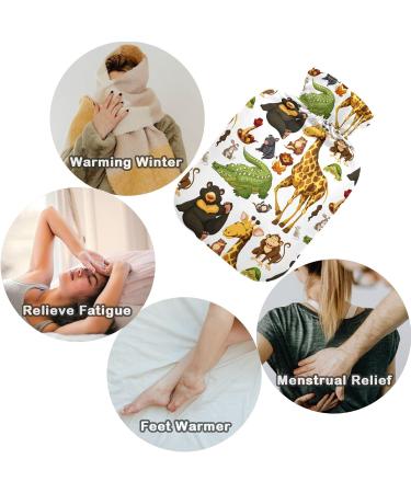 Naanle Giraffe Hot Water Bottle - 1L Transparent Heat & Cold Therapy | Pain Relief for Hands & Feet | Ideal for Bed Use - Buy Online on GoSupps.com