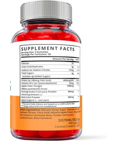 Keto for Health ACV Gummies - Vegan Formula with B12 for Weight Loss - 60 Gummies - Buy Online on GoSupps.com