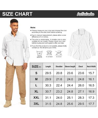 Asfixiado Men's Long Sleeve Fishing Shirt UV Protection UPF 50+ Lightweight Cooling Hiking Shirt 3XL White - Buy Online on GoSupps.com