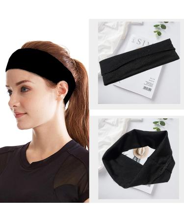 6 Pack Sports Headbands for Women - Elastic Sweatbands Slipproof Yoga Hair Wraps Soft & Stylish - Color 2 - Buy Online on GoSupps.com