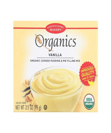 Organics Cooked Pudding & Pie Filling Mix - Vanilla 3.5 Ounce (99 Grams) Pkg