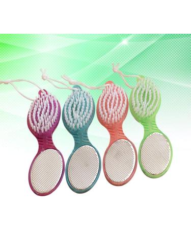 4-in-1 Foot Pumice Stone & Nail Scrubber - Ultimate Pedicure Tool for Smooth Feet & Clean Nails - Buy Online on GoSupps.com