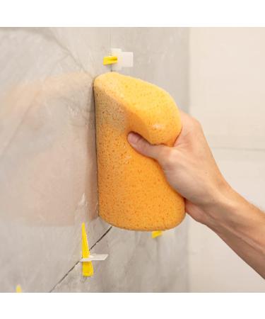 QEP 70005Q-6D X-Large Grouting Cleaning Sponge 7.5x5.5x1.875 - 6 Pack Yellow - Buy Online on GoSupps.com