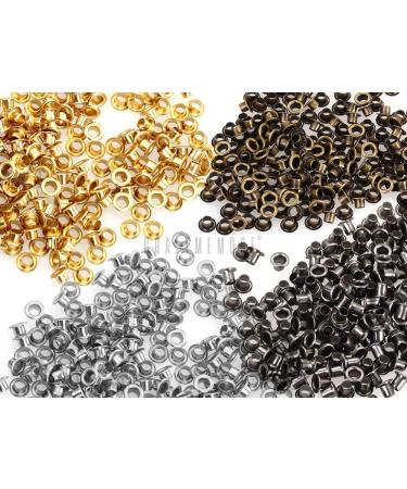 CRAFTMEMORE 2MM Tiny Grommets Eyelets Self Backing - 200PCS for Bead Cores, Clothes, Leather, Canvas (Silver) - Buy Online on GoSupps.com