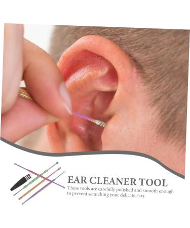 DEARMAMY 2sets Ear Wax Removal Kit Ear Cleaning Tool Portable Design for Gentle and Wax Removal for Adults - Buy Online on GoSupps.com