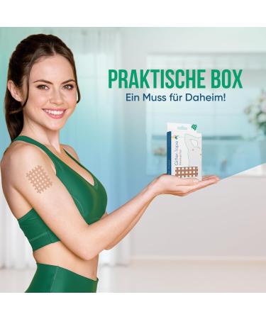 Medi-Tape Grid Tape Type C - 40 High-Quality Self-Adhesive Acupuncture Patches for Pain Relief & Scar Treatment - Versatile Beige Cross Tape - Ideal for International Shipping - Buy Online on GoSupps.com