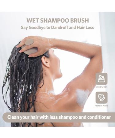 ZMCLG Scalp Massage Brush | Premium Shampoo Brush for Peeling & Head Massage | Stimulate Hair Growth | Wet & Dry Use - Yellow - Buy Online on GoSupps.com