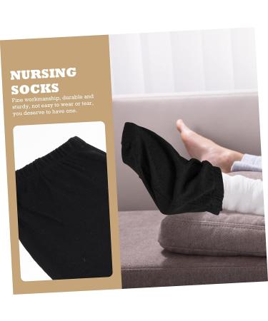SUPVOX Foot Fracture Nursing Socks | Extra Wide Ankle Support for Men | Swelling Relief & Warm Care | Gypsum Sock | Black - 32x18x0.8cm - Buy Online on GoSupps.com