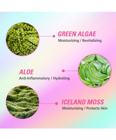 Moist Glittering Sheet Mask | Aloe & Seaweed Extracts for Radiant Skin | 10 Dermatologically Tested Masks - Buy Online on GoSupps.com