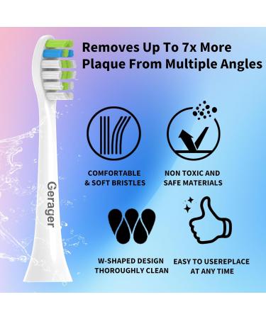 10 Pack Replacement Heads for 7AM2M AM101/AM105 Electric Toothbrush - Soft Brush Bristles Durable & Compatible - Buy Now - Buy Online on GoSupps.com