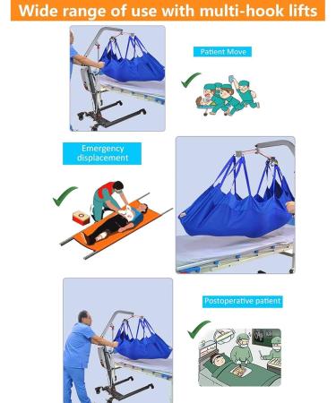 Patient Lift Sling Patient Hoist Sling Stair Transfer Belt Full Body Patient Lifting Harness Medical Lift Equipment for Elderly Disabled - Buy Online on GoSupps.com