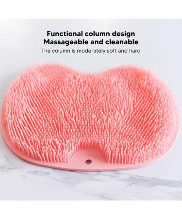 Buy Silicone Foot Brush & Shower Scrubber Multifunctional Foot Massage Device with 75 Suction Cups Pink Foot Care Mat for Better Circulation - Buy Online on GoSupps.com
