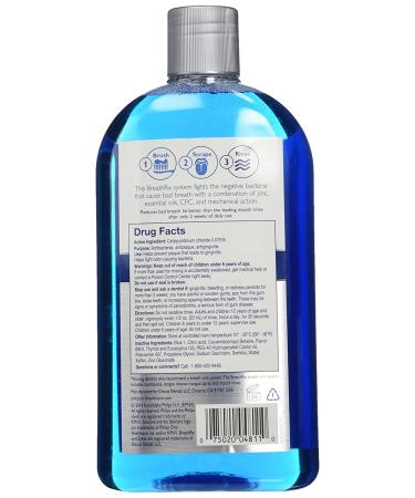 Philips Sonicare BreathRx Antibacterial Mouth Rinse 16 Fl Oz - Clean Mint - Blue | Shop Now - Buy Online on GoSupps.com