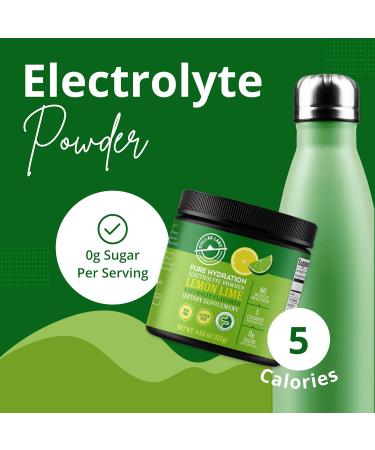 Stellar Labs No Sugar Electrolyte Powder | Low FODMAP Hydration Mix | Keto Friendly Sugar Free Non-GMO Gluten Free | Lemon Lime - 30 Servings - Buy Online on GoSupps.com