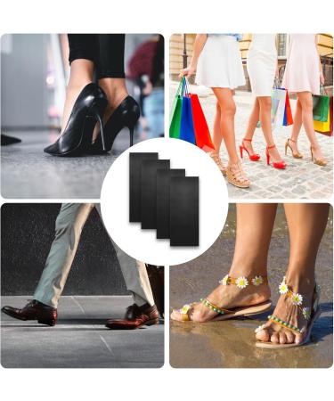 4Pcs Non-Slip Shoe Sole Protector Pads - Anti-Slip Grips for Heels & Sneakers | Durable Sole Repair Accessories (Black - Buy Online on GoSupps.com