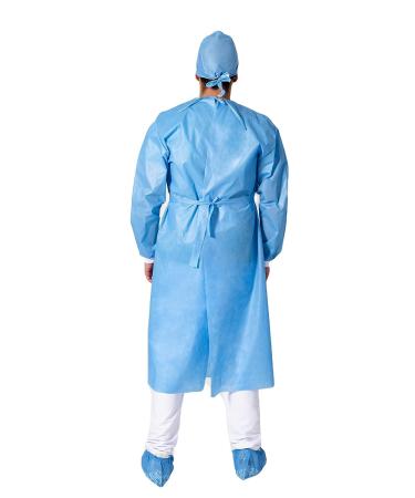 REA COMPANY Bundle - 5 Isolation Gowns, 5 Shoe Covers Pairs, 5 Bouffant Caps - Disposable PPE Gowns - American Company - Hospital Medical Gowns - Unisex - One Size Fits All - Buy Online on GoSupps.com