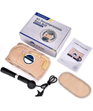 Decompression Belt for Lumbar Support | Lower Back Pain Relief & Sciatica Treatment - Yellow - Buy Online on GoSupps.com