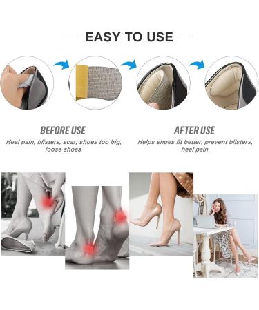 WOOXDYUK 4 Pairs Heel Cushions | Women s Heel Inserts & Protectors for Large Shoes | Comfort & Blister Relief - Buy Online on GoSupps.com
